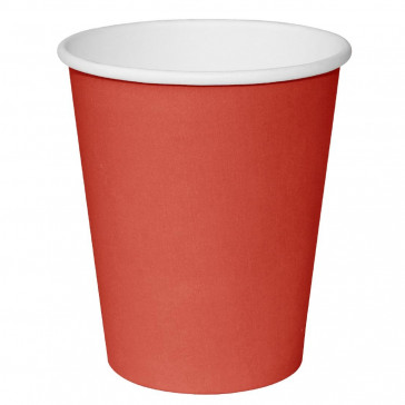 Fiesta Takeaway Coffee Cups Single Wall Red 225ml x50