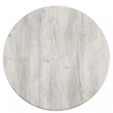 Werzalit Round Table Top Ponderosa White 700mm