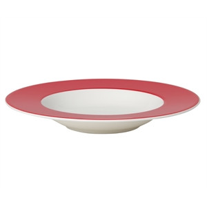 Royal Porcelain Maxadura Edge Red Rimmed Soup Plates 245mm