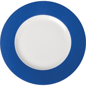 Royal Porcelain Maxadura Edge Blue Rimmed Plates 285mm