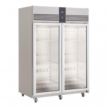 Foster EcoPro G2 2 Glass Door 1350Ltr Cabinet Fridge EP1440G 10/214