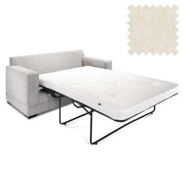 Jay-Be Contract Two Seater Sofa Bed Modern in Cream Colour