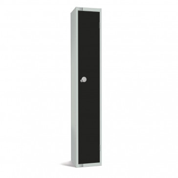 Elite Single Door Camlock Locker Black