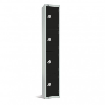 Elite Four Door Camlock Locker Black