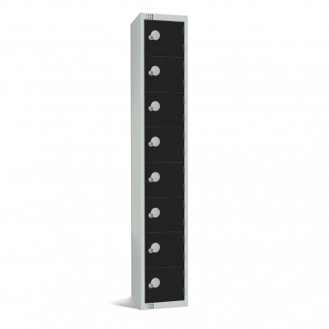 Elite Eight Door Camlock Locker Black