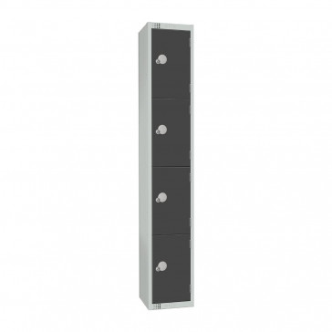 Elite Four Door Camlock Locker Graphite Grey