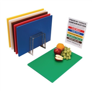 Hygiplas Standard Low Density Chopping Board Set