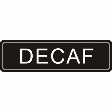 Airpot Decaf label
