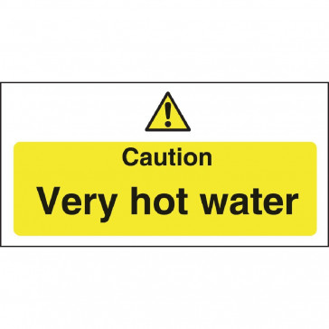 Vogue Caution Very Hot Water Sign