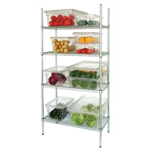 4 Tier Wire Shelving Kit 1525x 460mm