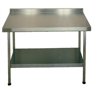 Stainless Steel Wall Table With Upstand F20600Z 900x 900x 600mm