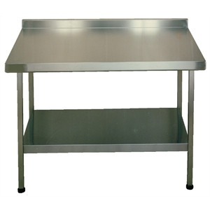 Stainless Steel Wall Table With Upstand F20619Z 900x 600x 600mm