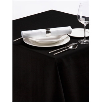 Palmar Polyester Black Tablecloth