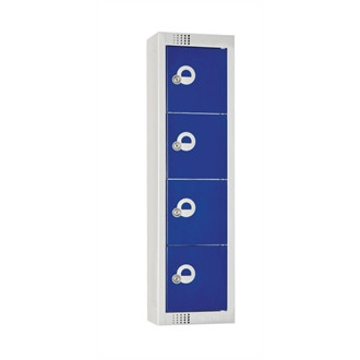 Personal 4 Door Effects Locker Blue Camlock Flat Top