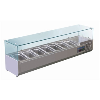 Polar Refrigerated Counter Top Servery Prep Unit 7x 1/4GN