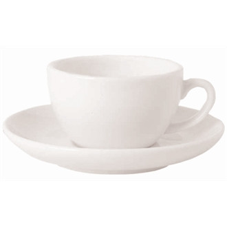 Royal Porcelain Classic White Cappuccino Saucers 150mm