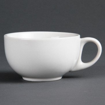 Bulk Buy Pack of 36 Olympia Whiteware Cappuccino Cups 284ml 10oz