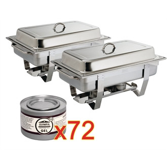 SPECIAL OFFER 2 Milan Chafers And 72 Olympia Liquid Fuel Tins