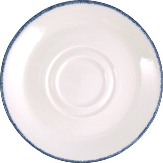 Steelite Blue Dapple Double Well Saucers 165mm