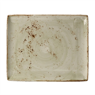 Steelite Craft Green Rectangular Platters 330 x 270mm