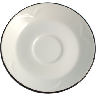 Steelite Manhattan Noir Stacking Saucers 152.5mm