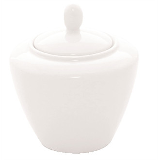 Steelite Simplicity White Covered Sugar Bowl