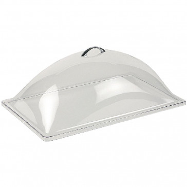 APS Domed Lid Chrome Handle 1/1 GN Clear