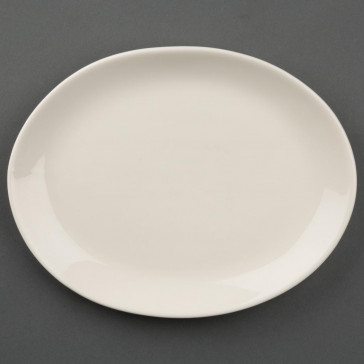 Olympia Ivory Oval Coupe Plates 202mm