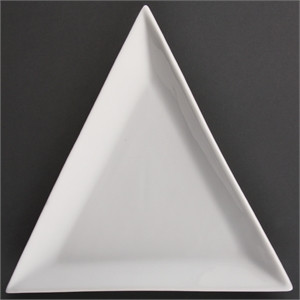 Olympia Whiteware Triangle Plates 180mm