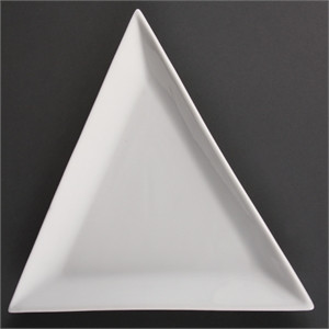 Olympia Whiteware Triangle Plates 290mm