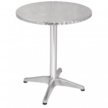 Bolero Round Bistro Table Stainless Steel 600mm