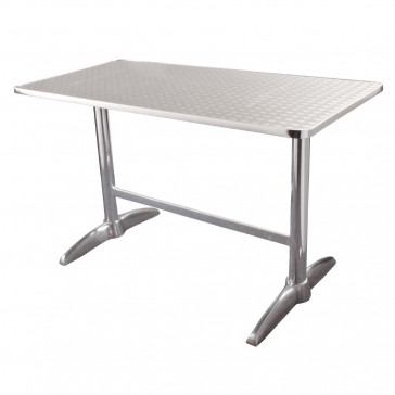 Bolero Double Pedestal Table Rectangular 600mm