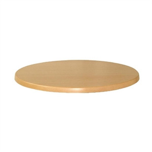 Werzalit Round Table Top Planked Beech 600mm