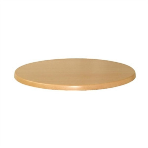Werzalit Round Table Top Planked Beech 800mm