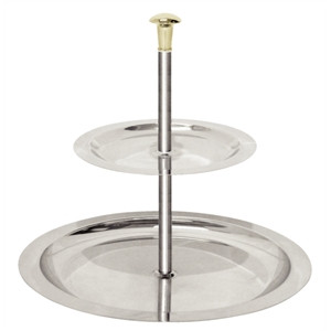 Stainless Steel 2 Tier Afternoon Tea Stand 200mm