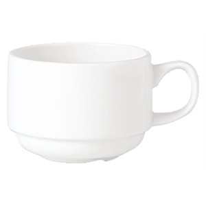 Steelite Simplicity White Stacking Slimline Cups 200ml