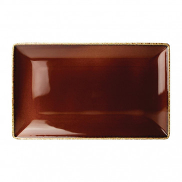 Steelite Terramesa Rectangle Plate Mocha 330 x 190mm