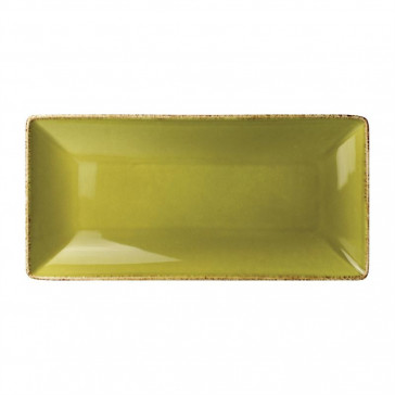 Steelite Terramesa Rectangle Plate Olive 290 x 140mm