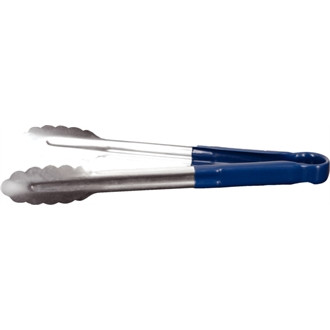 Vogue Colour Coded Blue Serving Tongs 11in