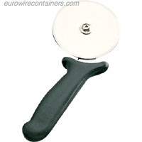 Pizza Wheel, Stainless steel circular blade with tough plastic handle.