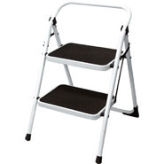 Folding Step Stool, 2 tread. 