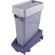 Grey Slim Jim Container Top, For general refuse.