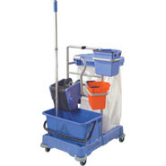 Janitorial Cart, With 120 litre waste sack bin.
