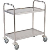 Clearing trolley, 2 tier. Size: 810 x 455 x 855mm.