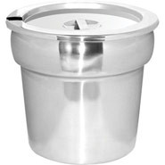 Bain Marie Pot & Lid, Stainless steel. Capacity: 7 litre