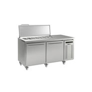 Gram Gastro 08 Two Door Refrigerated Counter, Capacity: 588 litres / 20.7 cubic feet. Model: