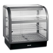 Lincat Seal 650 Range Curved Front Heated Merchandiser, Self service. Model: Seal C6H/75S. 