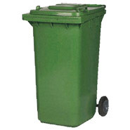 Wheelie Bin, Green. 140 litre.