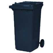 Wheelie Bin, Dark grey. 140 litre.