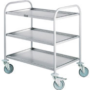 Enamelled Clearing Trolley, 3 tier.